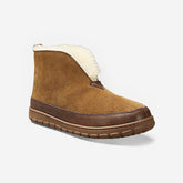 Eddie Bauer Men's Shearling Boot Slippers - Tan