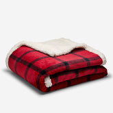 Eddie Bauer Cabin Fleece Blanket - Scarlet