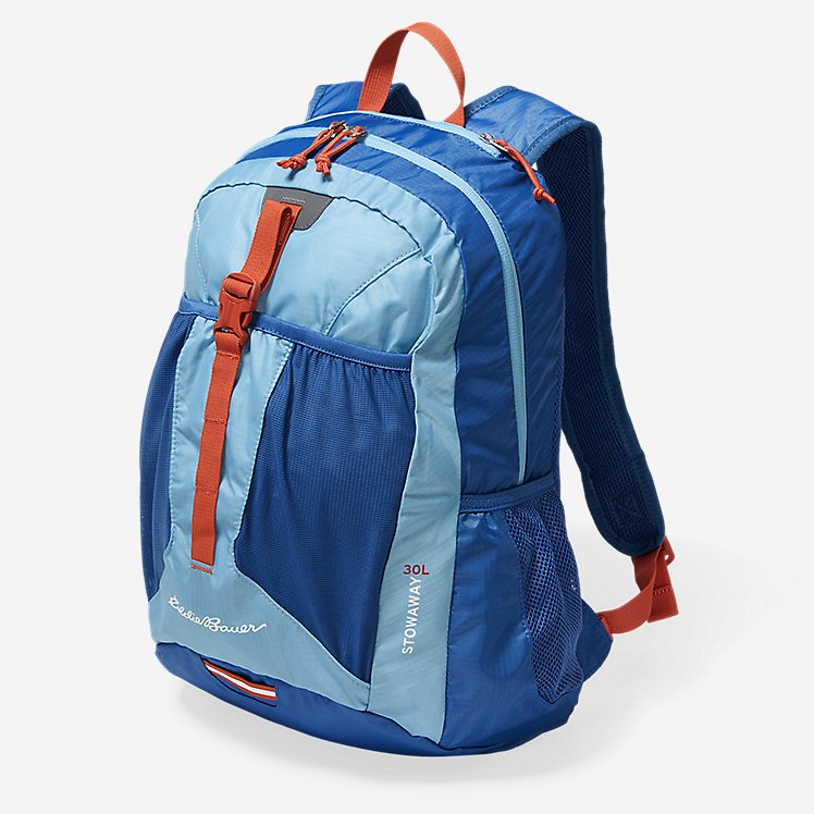 Eddie Bauer Lightweight Hiking Backpack Stowaway Packable 30L Outdoor/Camping Backpacks - Coast
