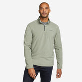 Eddie Bauer Men's Quest Fleece Sweater 1/4-Zip Pullover - Sage