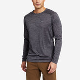 Eddie Bauer Men's Resolution Long-Sleeve T-Shirt - Dark Grey