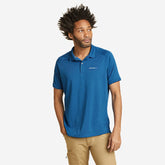 Eddie Bauer Men's Resolution Pro Short-Sleeve Polo 2.0 - Pacific Blue