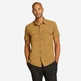 Eddie Bauer Men's Atlas Exploration Flex Short-Sleeve Shirt - Bronze