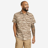 Eddie Bauer Men's Pro Creek Short-Sleeve Shirt - Print - Timber