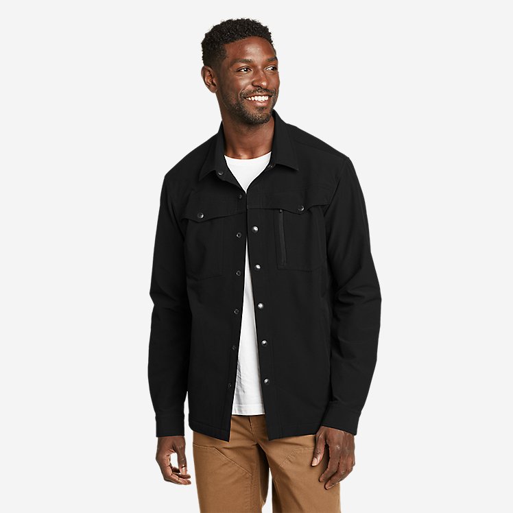 Eddie Bauer Men's Acclivity Shirt Jacket - Black