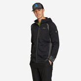 Eddie Bauer Men's Cloud Layer Hybrid Full-Zip Hoodie - Grey