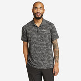 Eddie Bauer Men's Resolution Pro Jacquard Polo - Charcoal