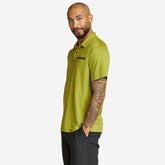 Eddie Bauer Men's Mountain Trek Short-Sleeve Polo - Chartreuse