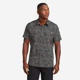 Eddie Bauer Men's Mountain Short-Sleeve Shirt - Print - Vintage Gray