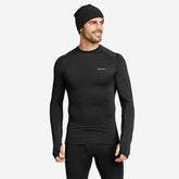 Eddie Bauer Men's EB Midweight Brushed Baselayer Top - Black