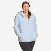 Eddie Bauer Women's Quest Plush Fleece Full-Zip Hoodie - Mist