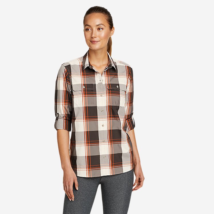 Eddie Bauer Women's Mountain Long-Sleeve Shirt - Toast