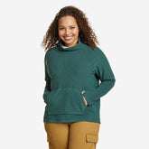 Eddie Bauer Women's Quest Fleece Sweater Funnel-Neck - Deep Forest