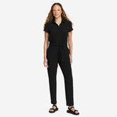 Eddie Bauer Women's Departure Short-Sleeve Jumpsuit - Black