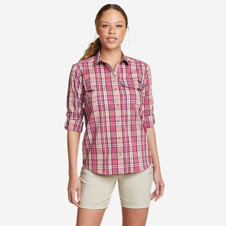 Eddie Bauer Women's Pro Creek Long-Sleeve Shirt - Aster