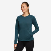 Eddie Bauer Women's High Route Grid Fleece Sweater Pullover - Teal