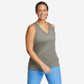 Eddie Bauer Women's Resolution V-Neck Tank Top - Grey