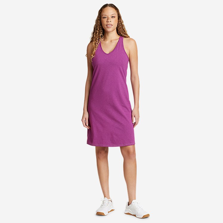 Eddie Bauer Plus Size Women's Meadow Trail Tank Dress - Deep Magenta