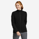 Eddie Bauer Women's Quest Full-Zip Fleece Sweater - Black