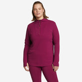 Eddie Bauer Women's Thermal Tech 1/4-Zip Sweater Funnel Neck Thermal - Port