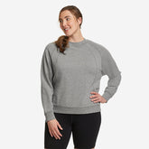 Eddie Bauer Women's Motion Long-Sleeve Crew Neck Pullover - Heather Gray