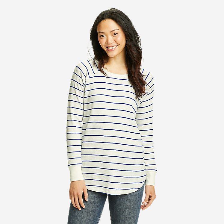 Eddie Bauer Women's Myriad Crew Neck Thermal - Bluebell