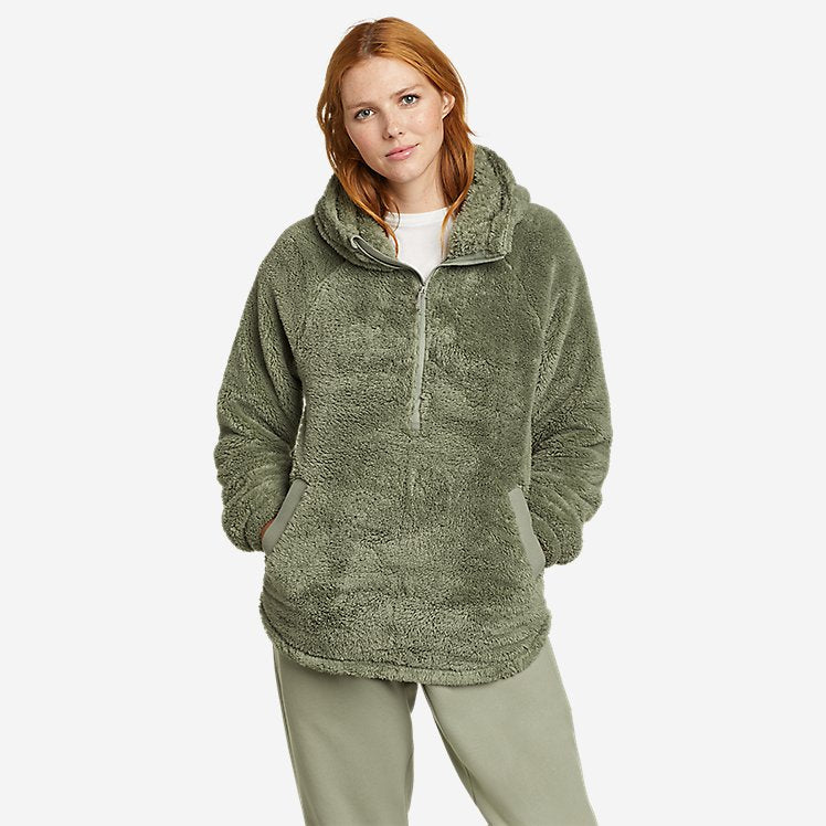 Eddie Bauer Women's Quest Plush 1/2-Zip Fleece Sweater - Sage