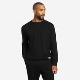 Eddie Bauer Men's Camp Fleece Crew Sweatshirt - Black