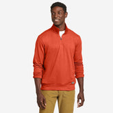 Eddie Bauer Men's Camp Fleece 1/4-Zip - Red Clay