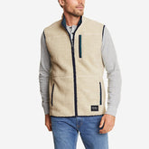 Eddie Bauer Men's Chilali Faux Shearling Fleece Vest - Oyster