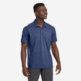 Eddie Bauer Men's Adventurer Short-Sleeve Polo Shirt - Medium Indigo