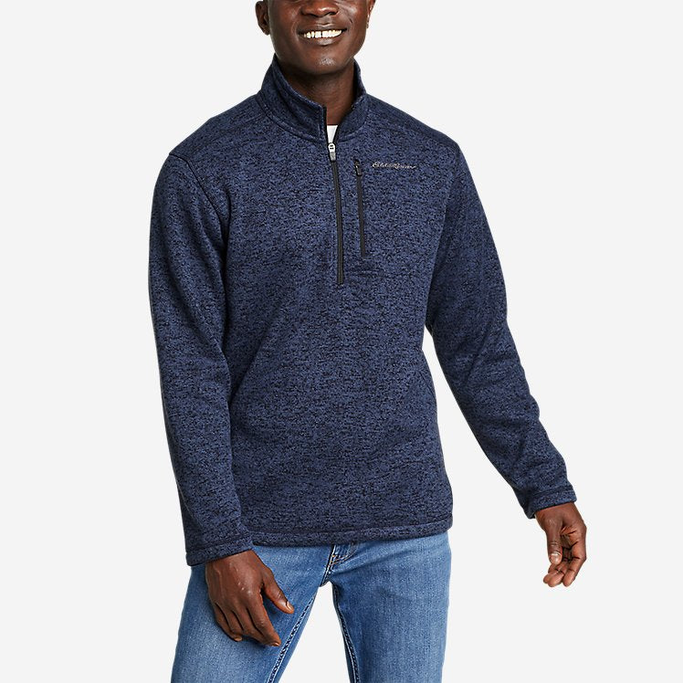 Eddie Bauer Men's Convector 1/2-Zip Sweater - Atlantic