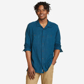 Eddie Bauer Men's EB Hemplify Long-Sleeve Shirt - Cadet