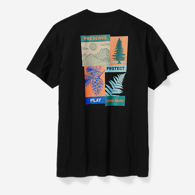 Eddie Bauer Graphic T-Shirt - Ecosystem Conserve - Black