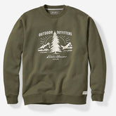 Eddie Bauer EB Graphic Crew - Outdoor Badge - Dark Thyme