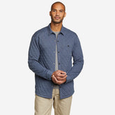 Eddie Bauer Men's Outlooker Quilted Shirt Jacket - Indigo Blue