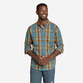 Eddie Bauer Men's Eddie's Favorite Flannel - Plaid - Stream