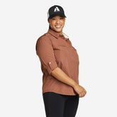 Eddie Bauer Women's UPF Guide 2.0 Shirt - Cocoa