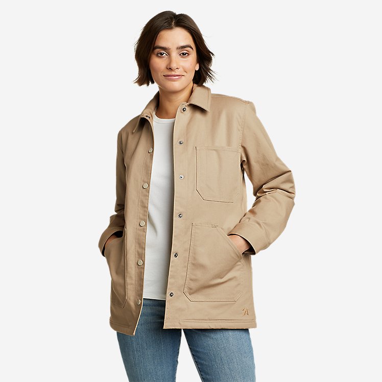 Eddie Bauer Women's Mountain Ops Shirt Jacket - Light Khaki