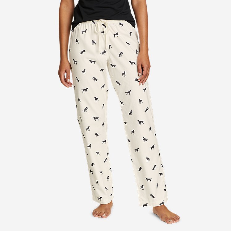 Eddie Bauer Women's Stine's Favorite Flannel Sleep Pants - Ivory