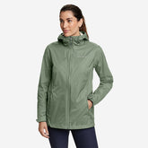 Eddie Bauer Women's RIPPAC Pro Waterproof Rain Jacket - Mineral Green