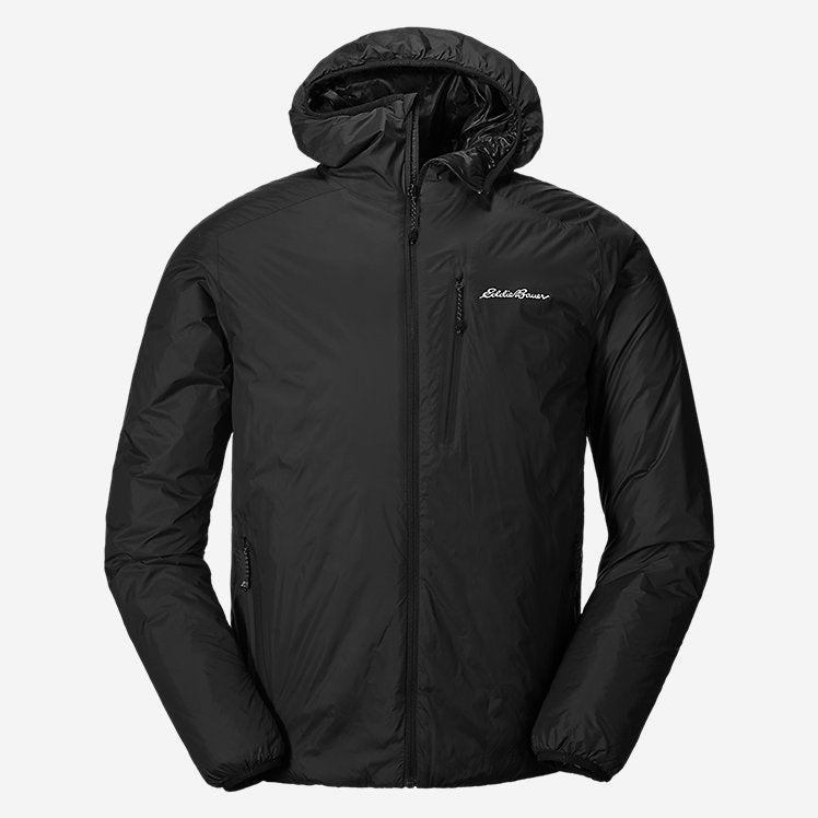 Eddie Bauer Men's EverTherm 2.0 Down Hooded Jacket - Black