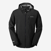 Eddie Bauer Men's Cloud Cap Stretch 2.0 Waterproof Rain Jacket - Black