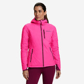 Eddie Bauer Women's IgniteLite Stretch Reversible Hooded Jacket - Bright Pink