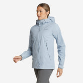 Eddie Bauer Women's Super Sevens Waterproof Rain Jacket Lightweight - Blue Smoke