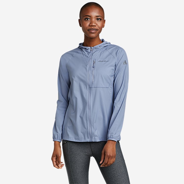 Eddie Bauer Women's Super Sevens Wind Jacket - Dusty Blue