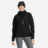 Eddie Bauer Women's Cloud Cap 3L Waterproof Rain Jacket - Black