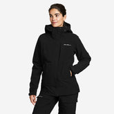 Eddie Bauer Women's Chair Six Shell Waterproof Rain Jacket - Black