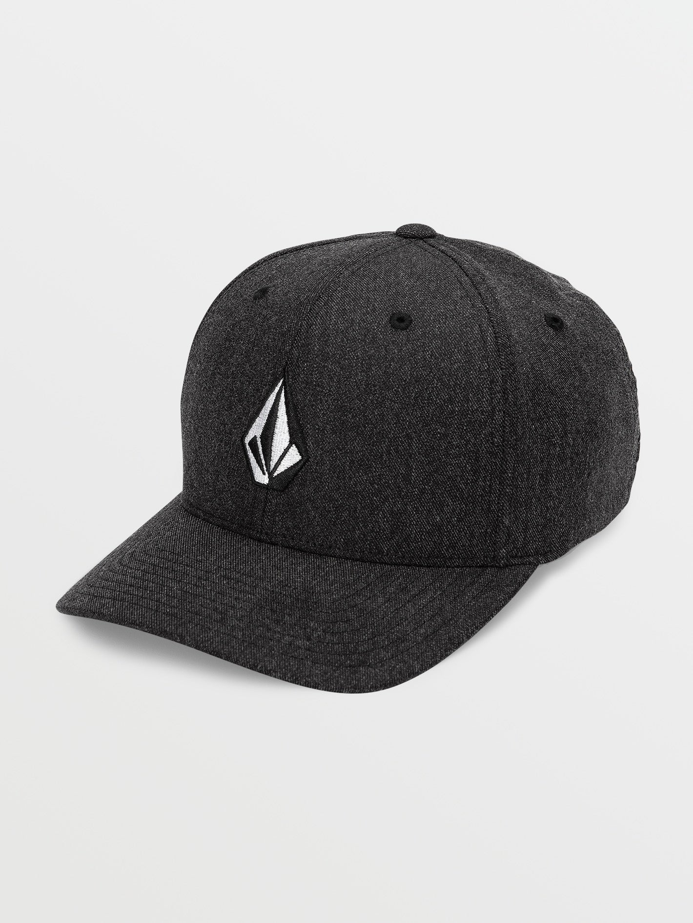 Volcom Full Stone Hthr FleXFit Men's Flexfit Hat Charcoal Heather