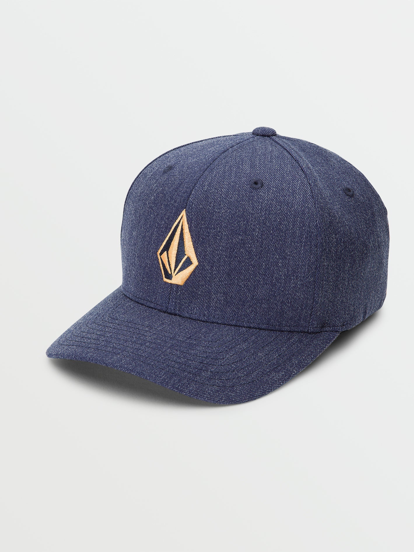 Volcom Full Stone Heather FleXFit Men's Flexfit Hat Navy Heather